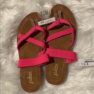 Strappy Neon Pink Sandals